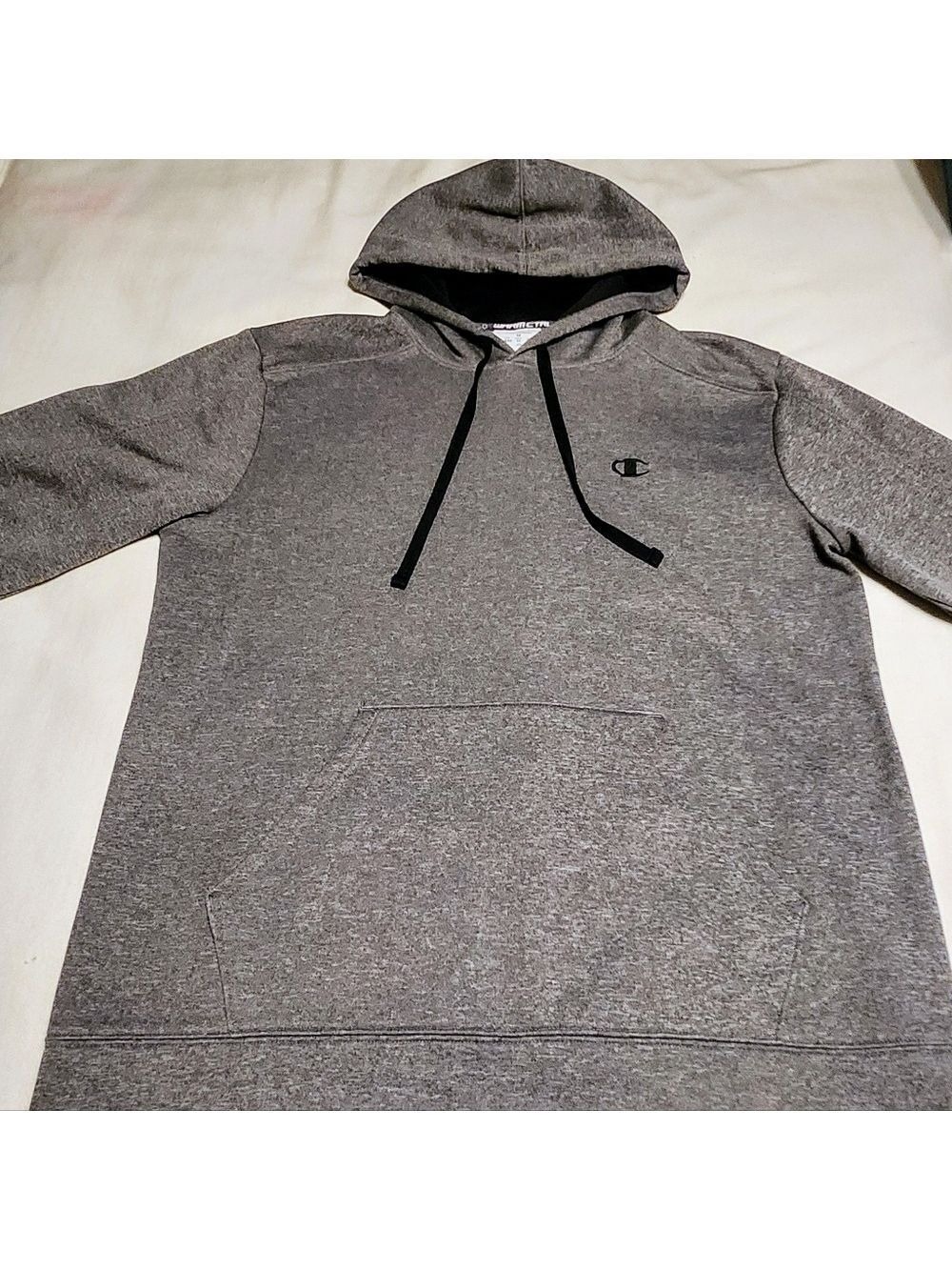 Champion Men's Hoodie Sweatshirt Heather Gray Medium - Picture 7 of 10